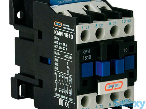 Контактор КМИ-1810 18 А 220AC 1НО (LC1-D) Энергия (КМИ-1801), фотография 1