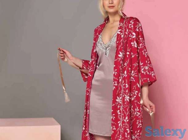 Домашние женские комплекты - сорочка+халат, фотография 2