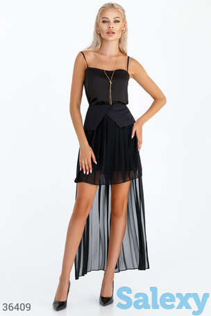 Асимметричная юбка из шифона, фотография 1