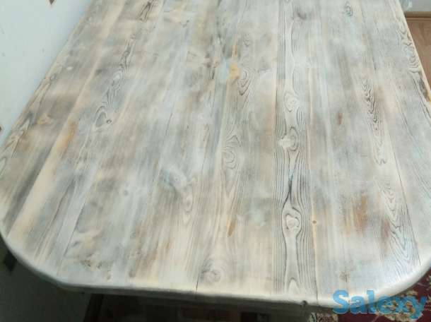 деревянный стол из массива сосны, фотография 6