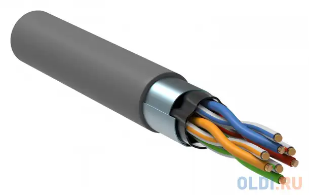Кабель информационный itk generica bc1-c5e04-311-305-g кат.5е f/utp общий экран 4x2x24awg pvc, фотография 1