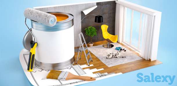 Ремонт квартир обои левкас закатка стен, фотография 1