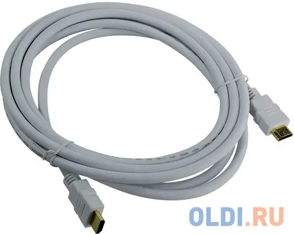 Кабель hdmi 19m/m ver 2.0, 3м, белый  aopen <acg711w-3m, фотография 1