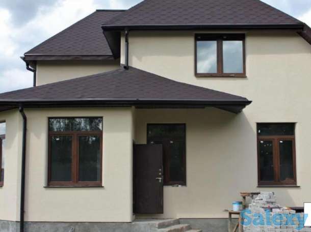 Облицовка фасада минеральной декоративной штукатуркой, фотография 1