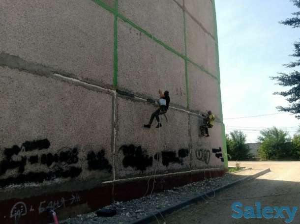 Утепление наружных стен многоквартирных домов.Швы.Промышленный алипинизм ., фотография 4
