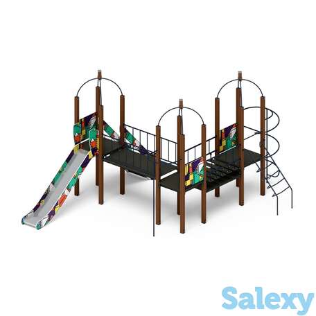 Детский игровой комплекс «навина (геометрия)» дик 2.09.06-02 h=1500, фотография 1