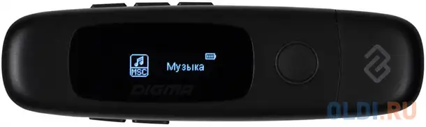 Плеер flash digma u4 8gb черный/0.91