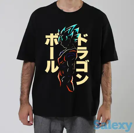 Оверсайз мужская футболка c Драгонболл, фотография 1