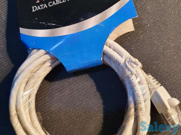 LAN Кабель UTP, CAT 5e 4Pairs 24 AWG шнур, провод усиленный 3 метра, фотография 3