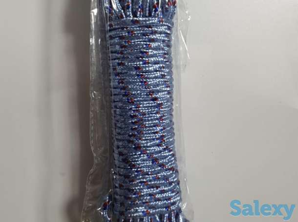 Веревка хозяйственная качественная 20м голубая, фотография 1