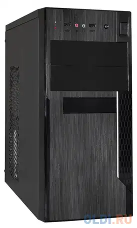 Exegate ex283242rus корпус minitower exegate ma-373x black, matx <un400, 120mm> 2*usb,, фотография 1
