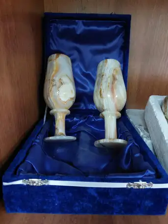 Фежеры из Оникс с синей коробочкой, фотография 2