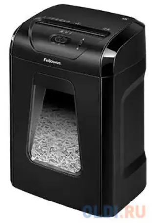 Шредер fellowes powershred 12c, din p-4, 4х40мм, 12лст., 18лтр., safety lock, фотография 1