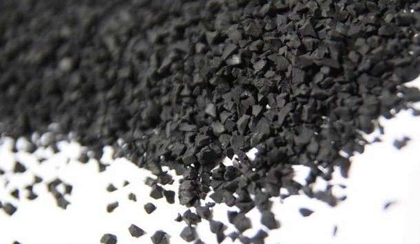 Черная резиновая крошка (SBR гранулы), фотография 1
