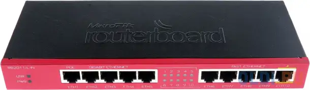 Маршрутизатор 1000m 5port rb2011il-in mikrotik, фотография 1