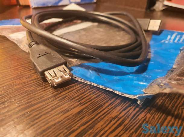 Кабель шнур USB удлинитель, 2.0, 30V, 2 метра, фотография 1