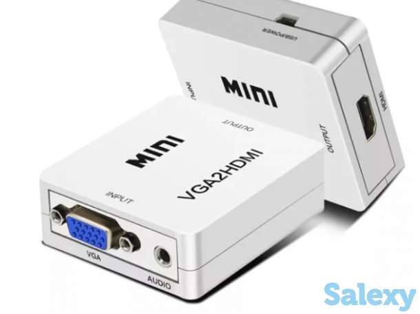 Продам Адаптер конвертер / переходник / преобразователь с VGA + аудио на HDMI, фотография 1