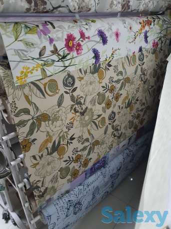 Бежевая итальянская скатерть с тефлоновым покрытием с гранатами, фотография 6