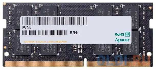 Оперативная память для ноутбука apacer es.16g2v.gnh so-dimm 16gb ddr4 2666 mhz, фотография 1