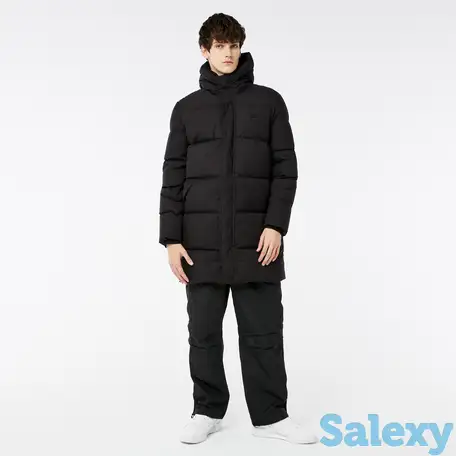 Мужская утеплённая куртка lacoste с капюшоном, фотография 1