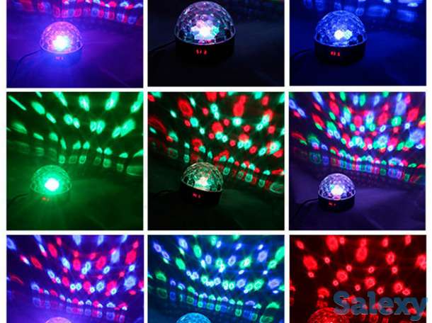 Светящийся диско шар цветомузыка с Bluetooth и USB., фотография 2