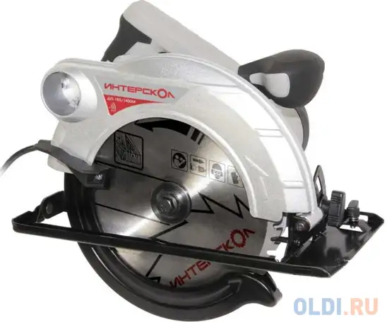 Дисковая пила интерскол дп-185/1400м 1400 вт 185мм, фотография 1