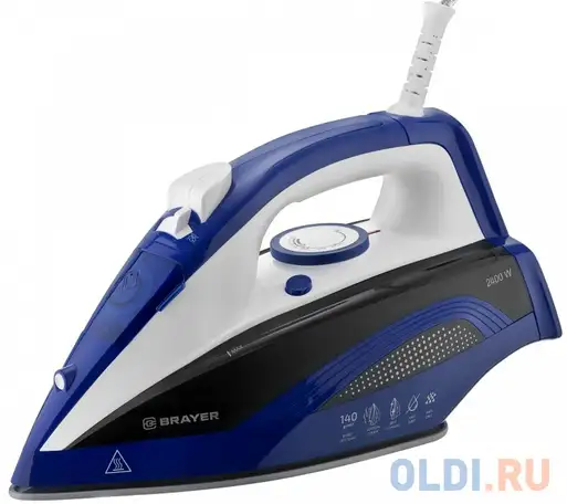 Утюг brayer br4002b 2400вт синий, фотография 1
