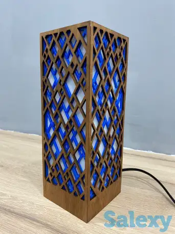 Голубой Интерьерный светильник-ночник, фотография 8