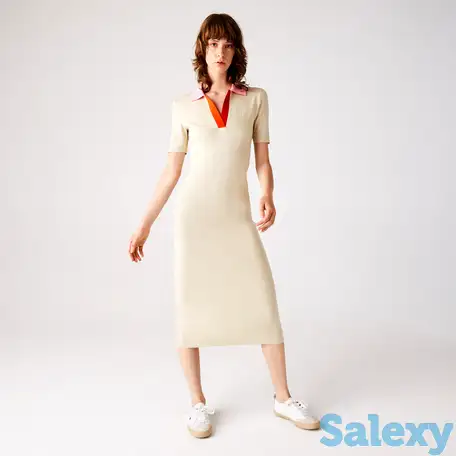 Женское платье lacoste с воротником-поло, фотография 1
