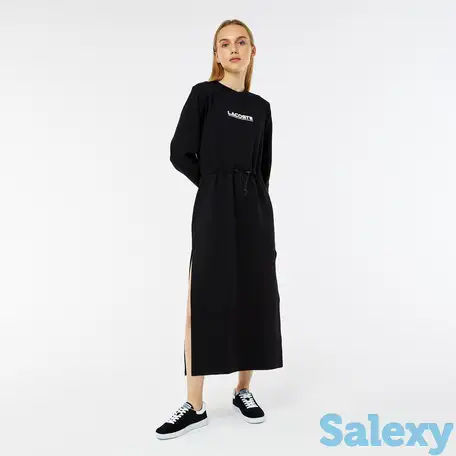 Платье lacoste regular fit с длинными рукавами, фотография 1