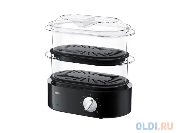 Пароварка braun fs 5100 bk 850 вт черный, фотография 1