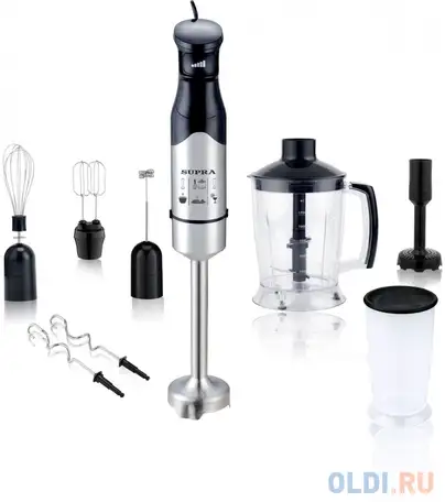 Блендер погружной supra hbs-1010 1200вт чёрный, фотография 1