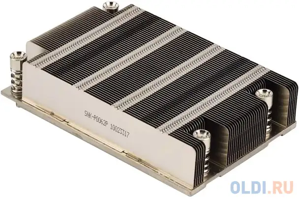 Snk-p0062p 1u passive cpu heat sink for amd socket sp3 processors, фотография 1