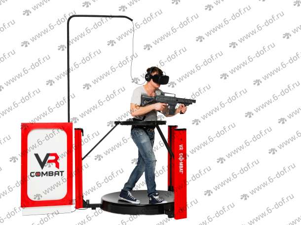 Дорожка-стрелялка  VR Combat с очками виртуальной реальности., фотография 6