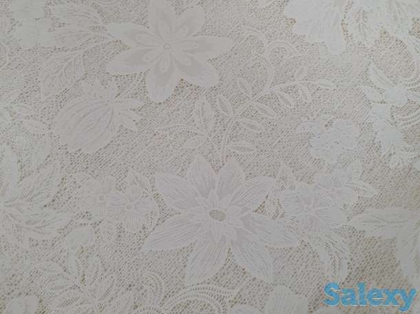 Красивая ажурная скатерть на круглый стол диаметр 178 см Япония, фотография 2