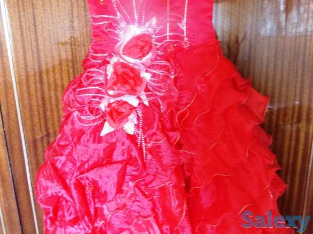 продам очень красивое праздничное платье на девочку 9-12 лет, фотография 1