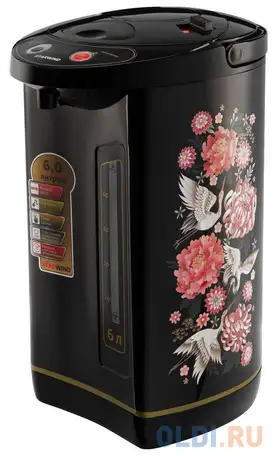 Термопот starwind stp5403 800 вт чёрный 6 л металл/пластик, фотография 1