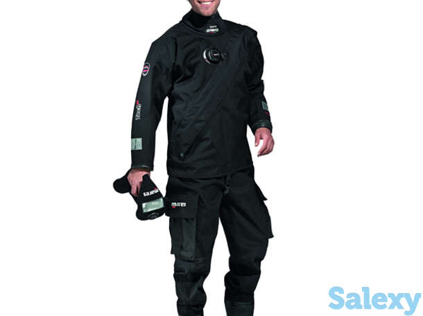Сухой гидрокостюм mares tech fit lx, диагональная молния, триламинатный, фотография 1