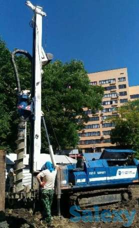 Устройство свай, бурение, шпунтовые ограждения, фотография 1