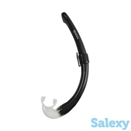 Трубка для плавания mares @ - цв.черный, заг.прозрачный, фотография 2