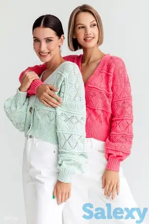 Яркий розовый кардиган, фотография 1