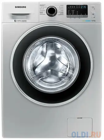 Стиральная машина samsung ww60j4210hsold серебристый, фотография 1