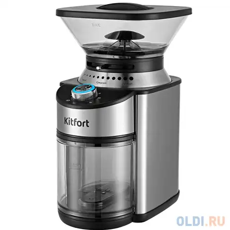 Кофемолка kitfort кт-770 150 вт серебристый, фотография 1