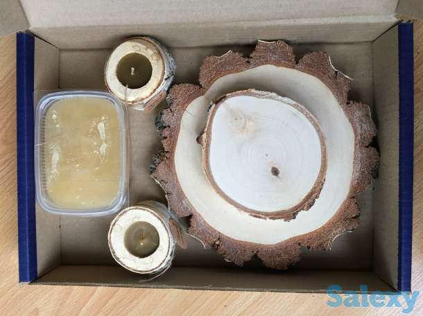 Набор из спилов, меда и свечей., фотография 2