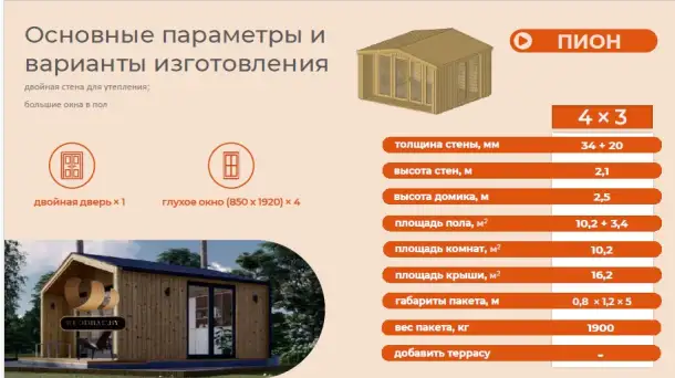 Садовый домик Пион, фотография 1