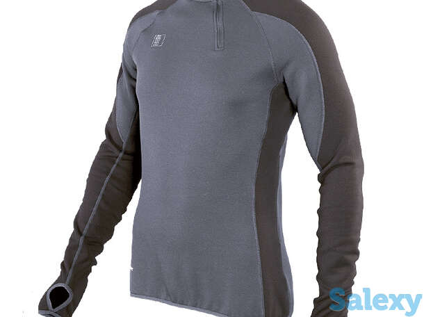 Термобелье майка сивера сноуи с воротником и полуперчаткой мужская индиго/черная, фотография 1