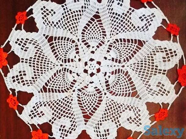Продаю вязаные салфетки, фотография 3