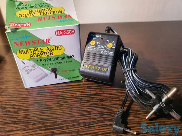 Адаптор, блок питания Newstar NA-350S 1,5-3-4,5-6-9-12v 350mAh зарядка, фотография 2