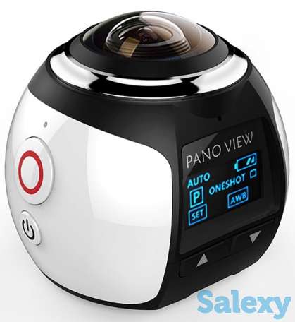 Экшн камера 360 градусов WiFi панорамная камера FullHD 1080p, фотография 2