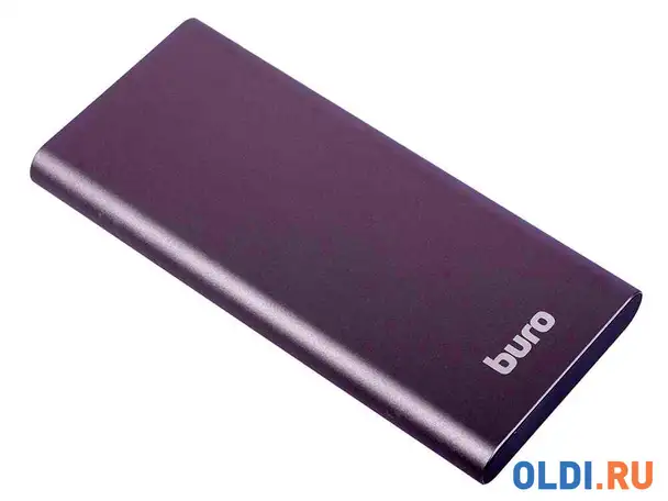 Портативное зарядное устройство buro rb-10000-qc3.0-i&o 10000мач серый, фотография 1